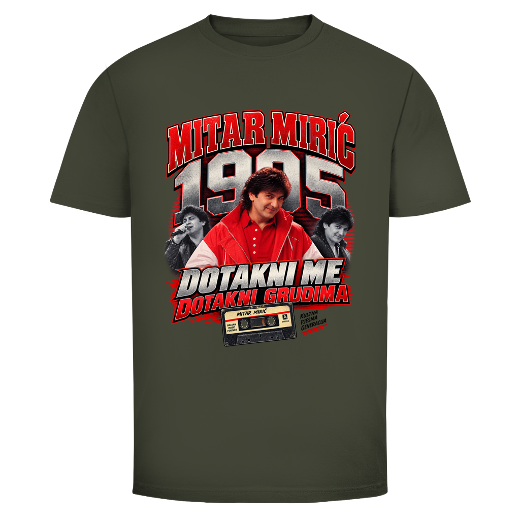 Herren T-Shirt  Mitar Mirić „Dotakni me“  1995 | Balkan Kult Shirt Rot