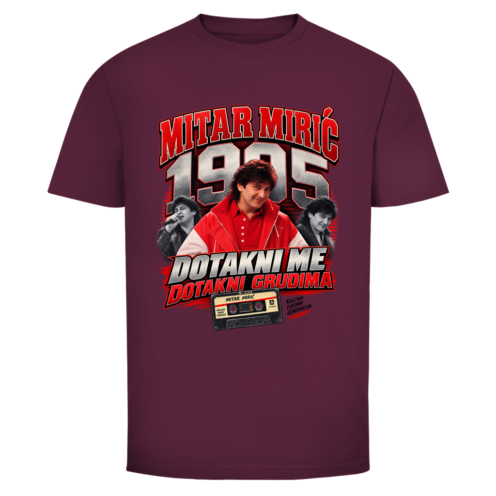 Herren T-Shirt  Mitar Mirić „Dotakni me“  1995 | Balkan Kult Shirt Rot