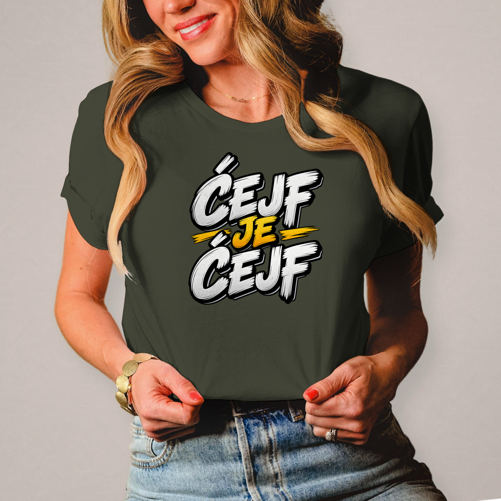 Damen T-Shirt Cejf je cejf