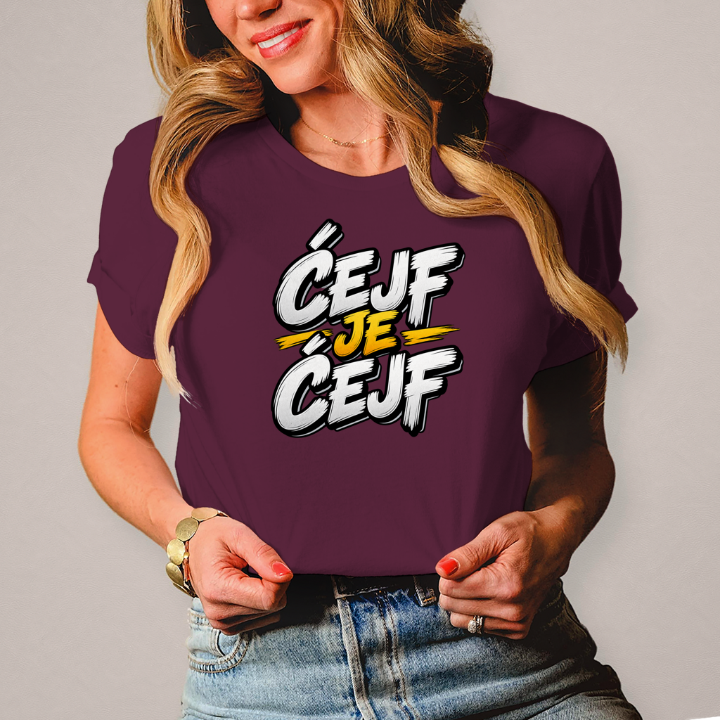 Damen T-Shirt Cejf je cejf