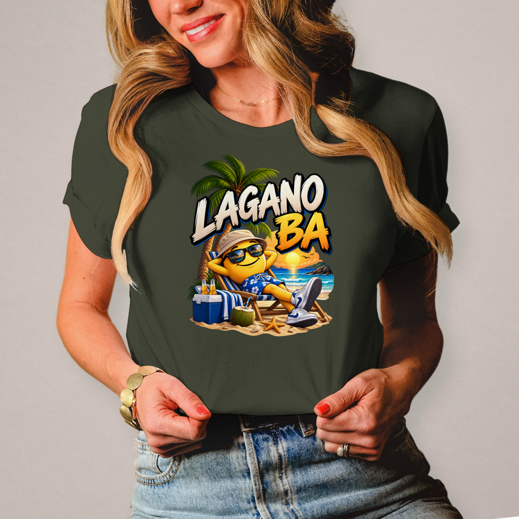 Damen T-Shirt Lagano ba Beach Edition