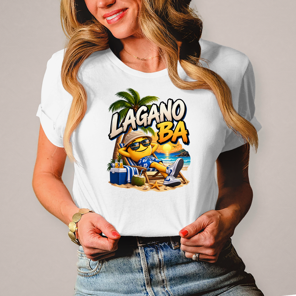 Damen T-Shirt Lagano ba Beach Edition
