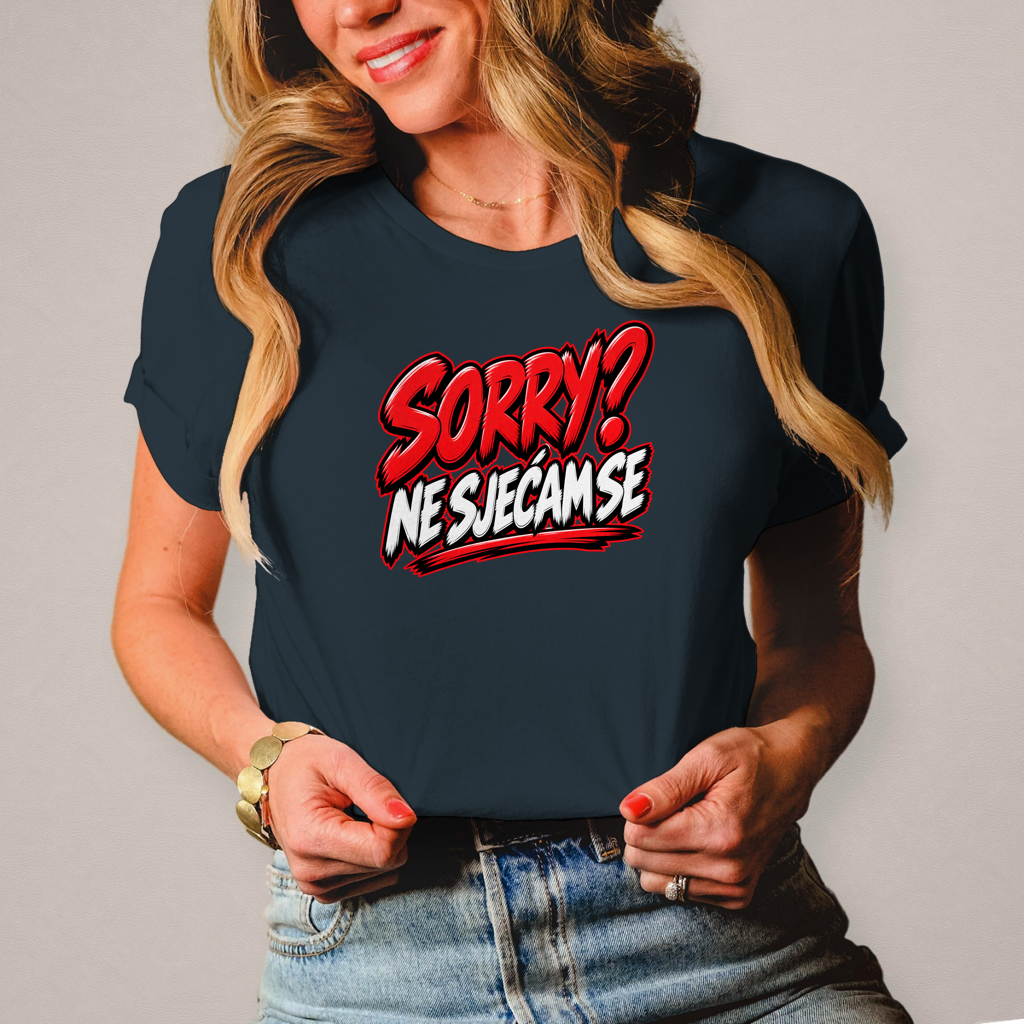 Damen T-Shirt Ne sjecam se