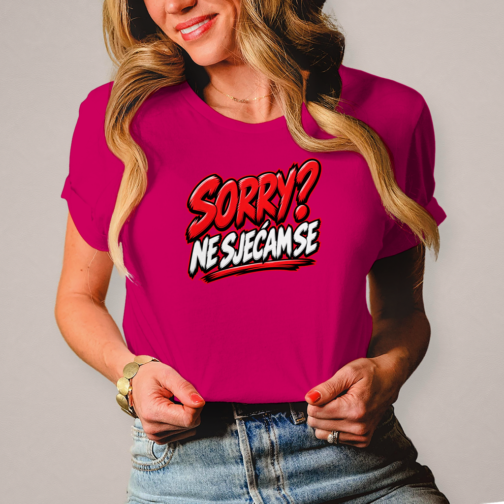 Damen T-Shirt Ne sjecam se