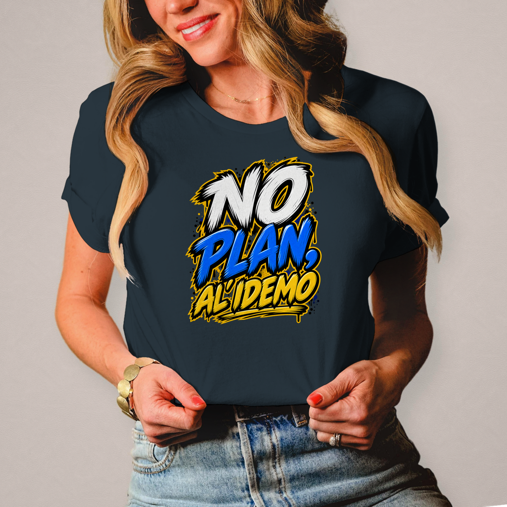 Damen T-Shirt No plan