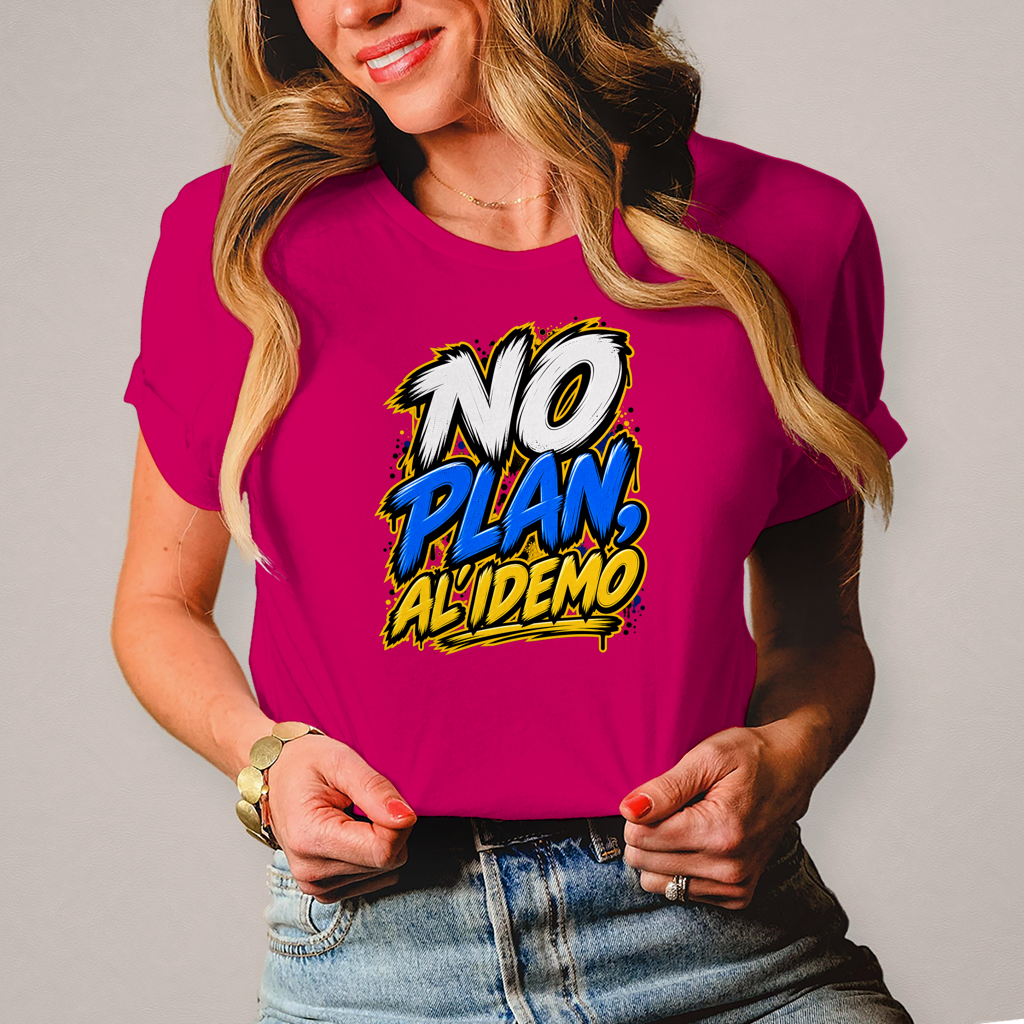 Damen T-Shirt No plan