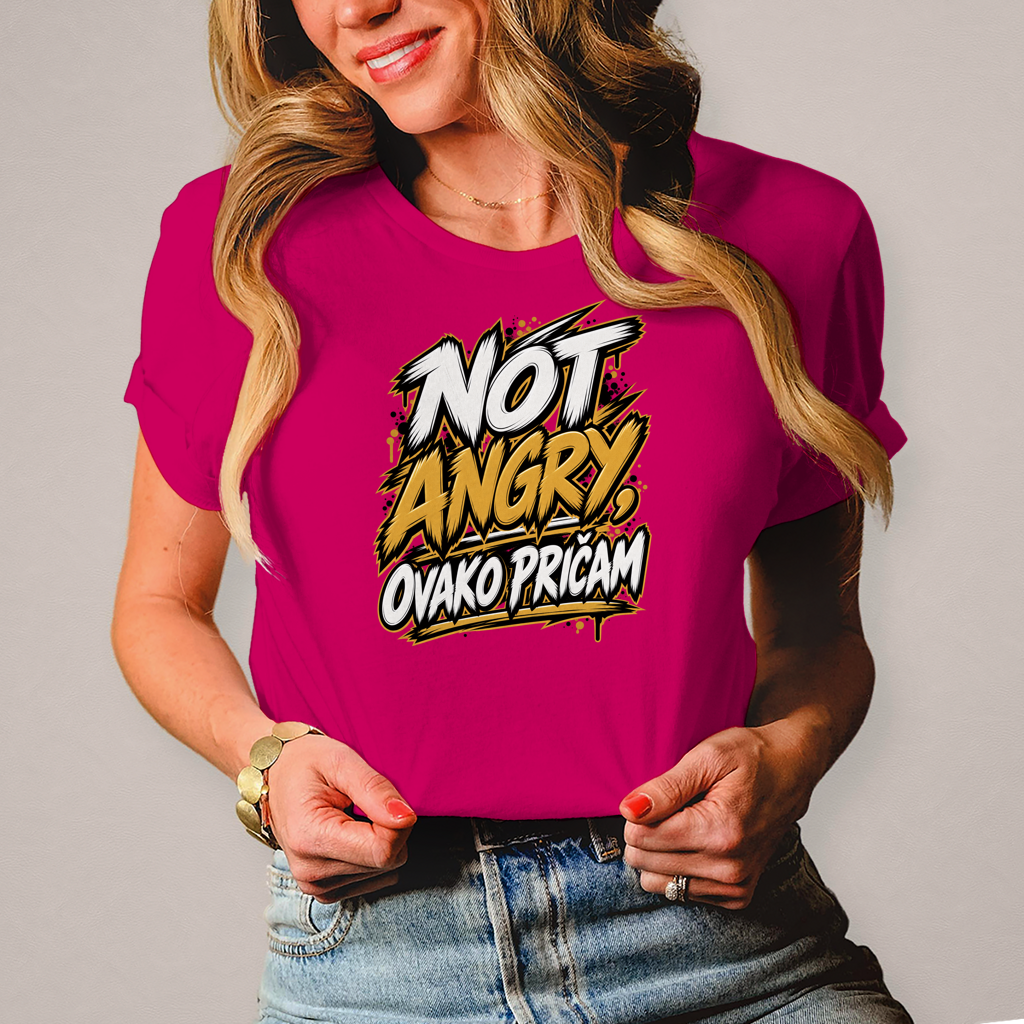 Damen T-Shirt Not angry