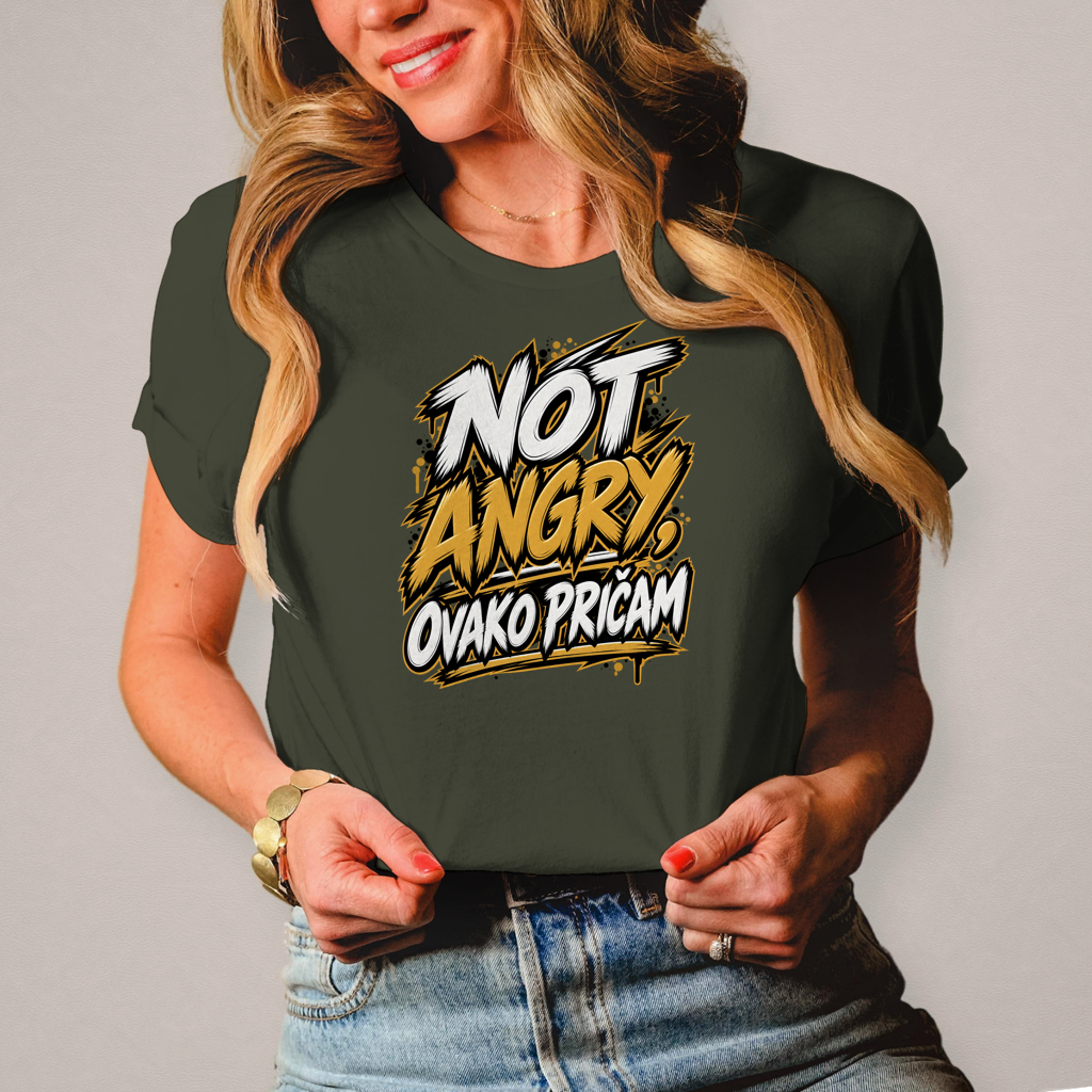Damen T-Shirt Not angry