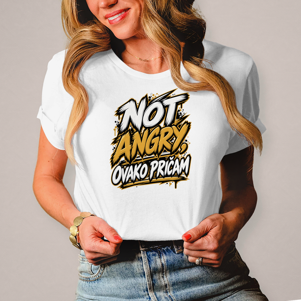 Damen T-Shirt Not angry