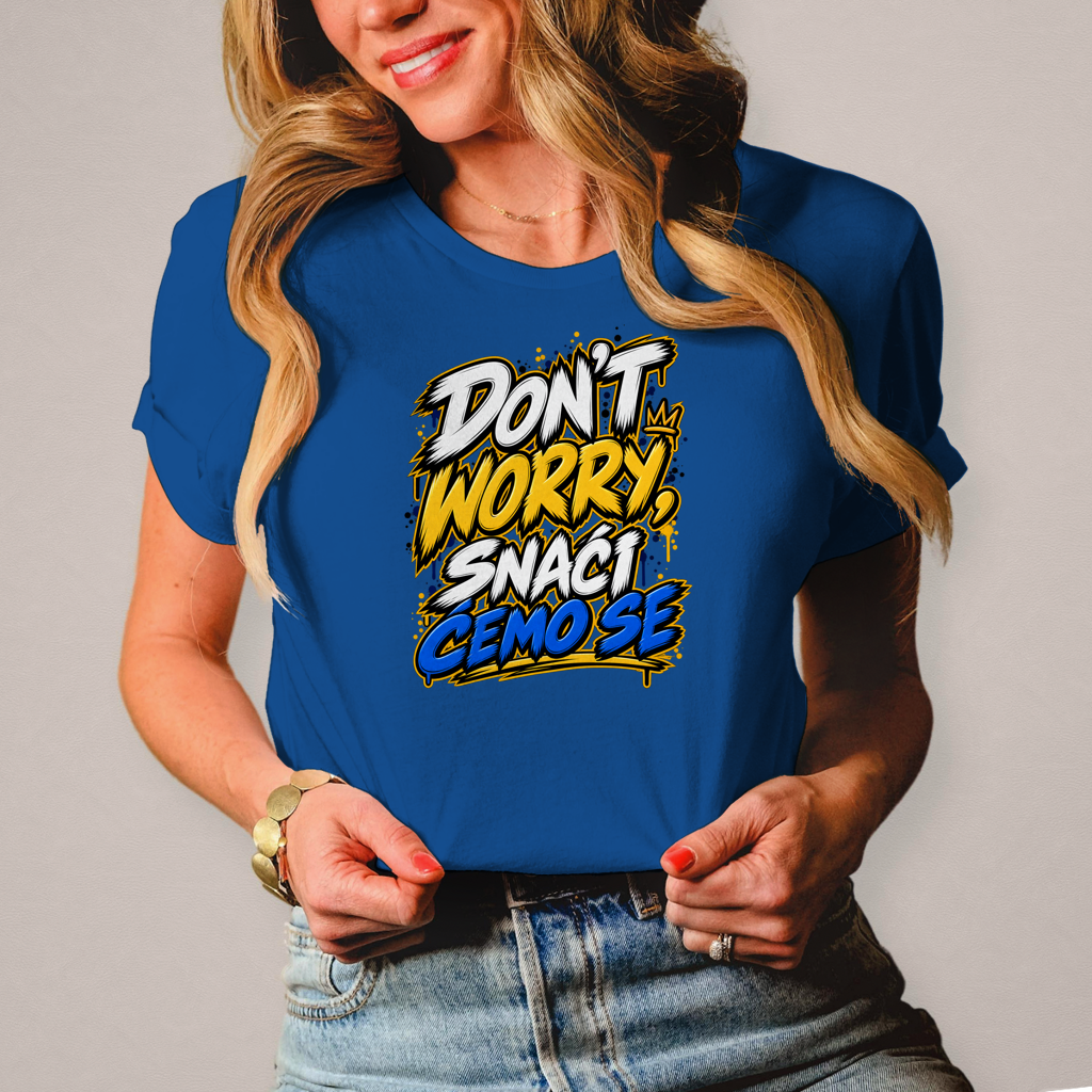 Damen T-Shirt Do not worry snaci cemo se
