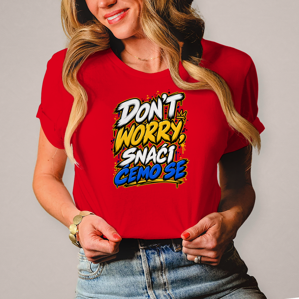 Damen T-Shirt Do not worry snaci cemo se