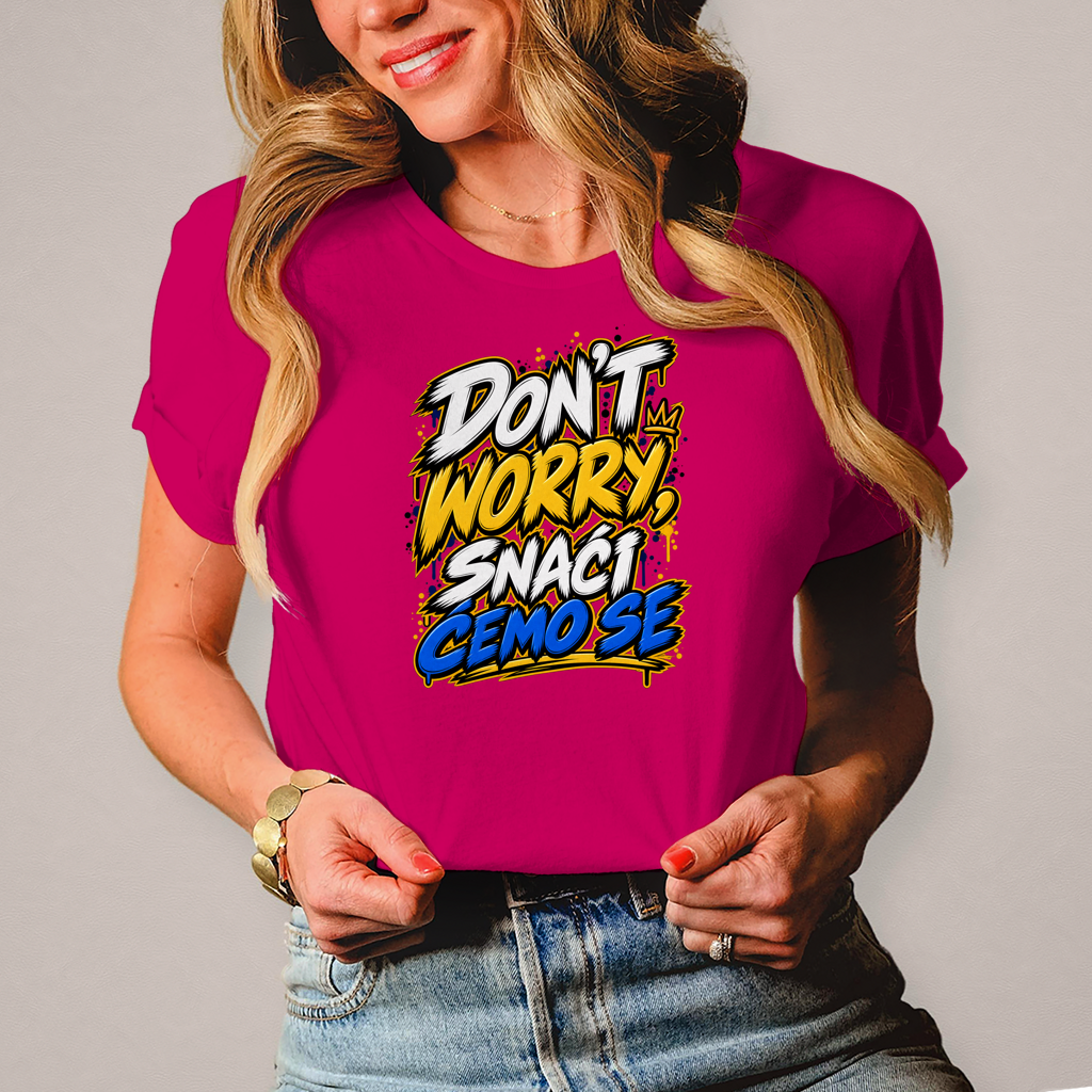 Damen T-Shirt Do not worry snaci cemo se