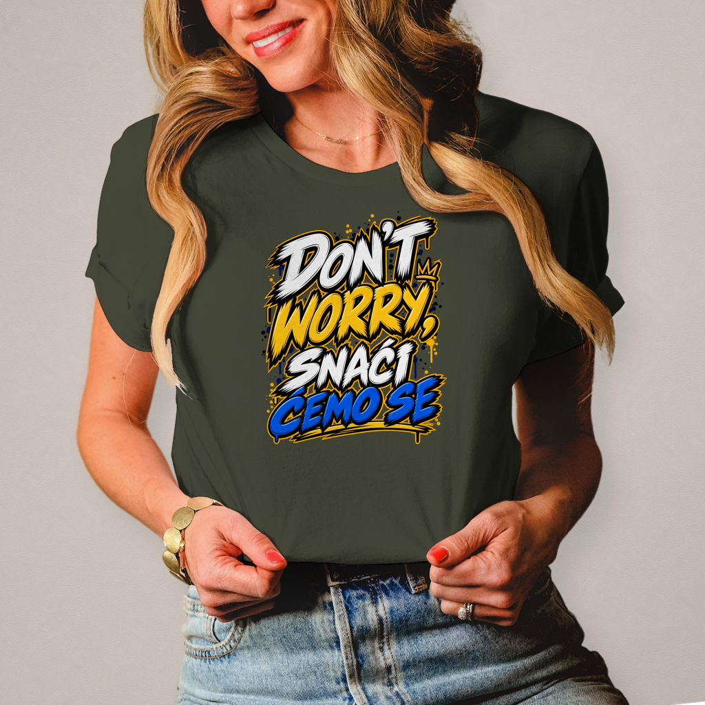 Damen T-Shirt Do not worry snaci cemo se
