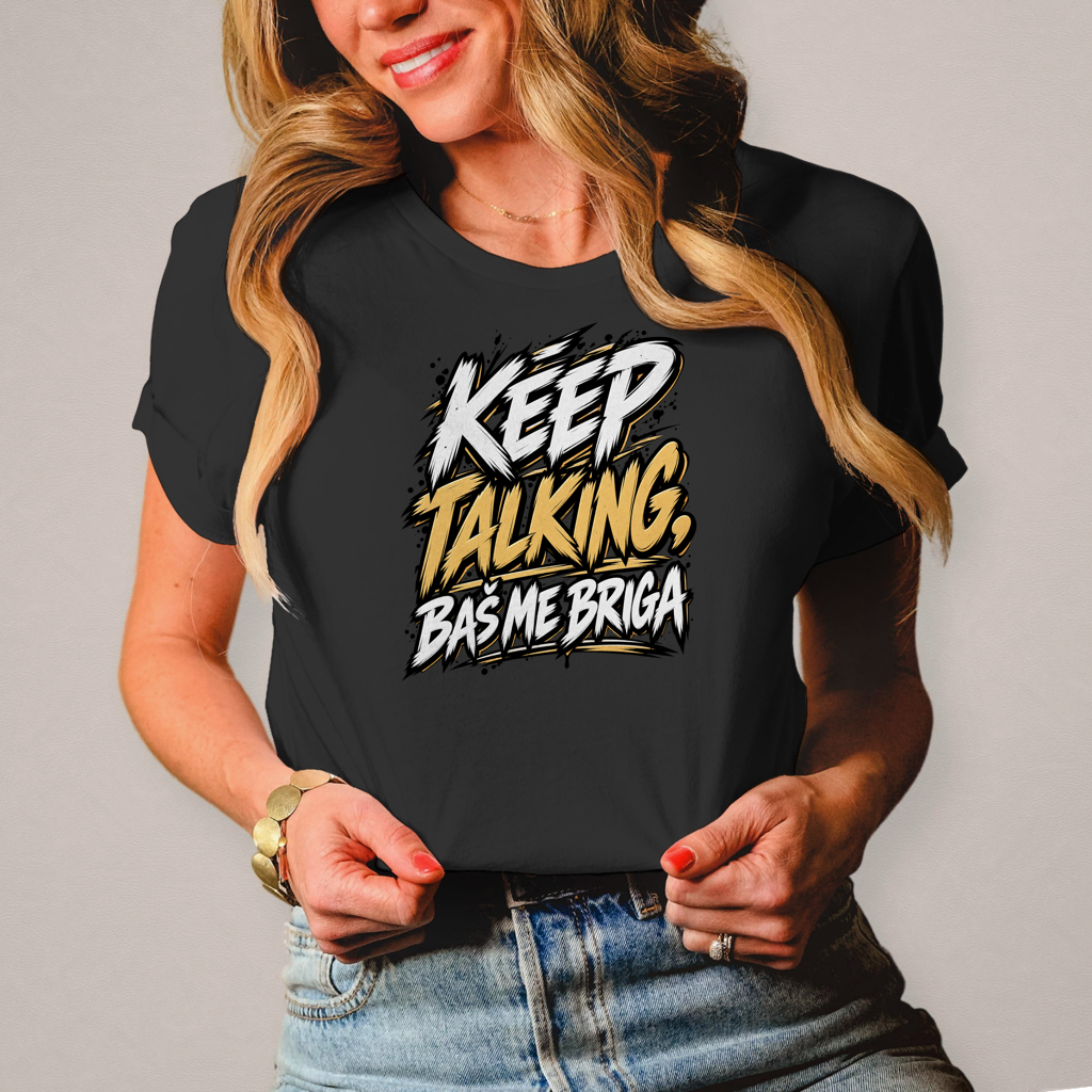 Ženska majica Keep talking