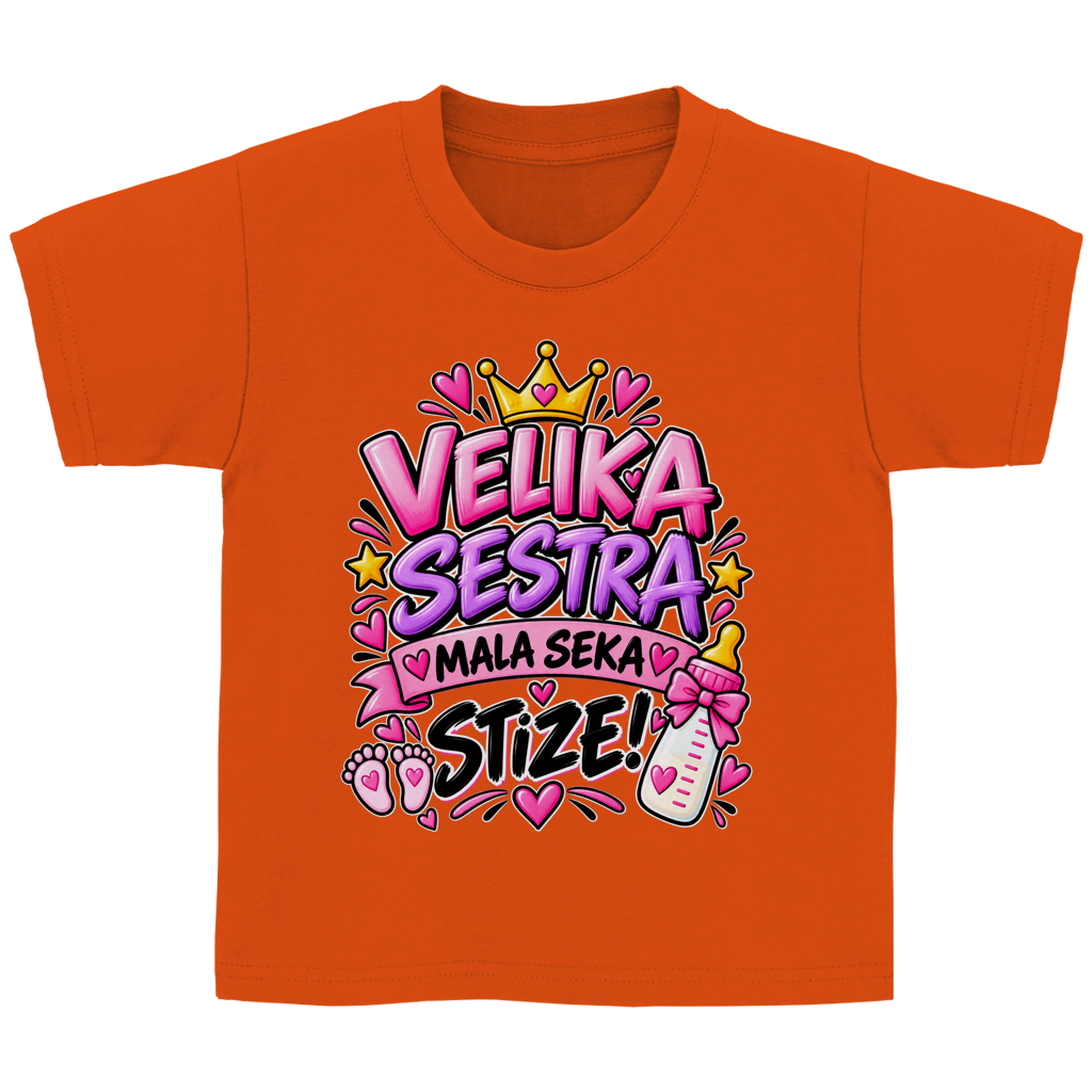 Kinder Basic T-Shirt Velika sestra mala seka stize