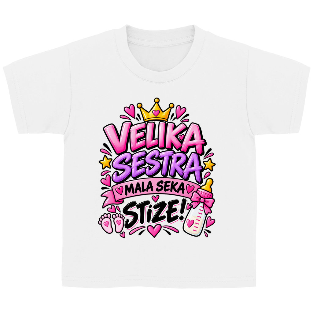 Kinder Basic T-Shirt Velika sestra mala seka stize