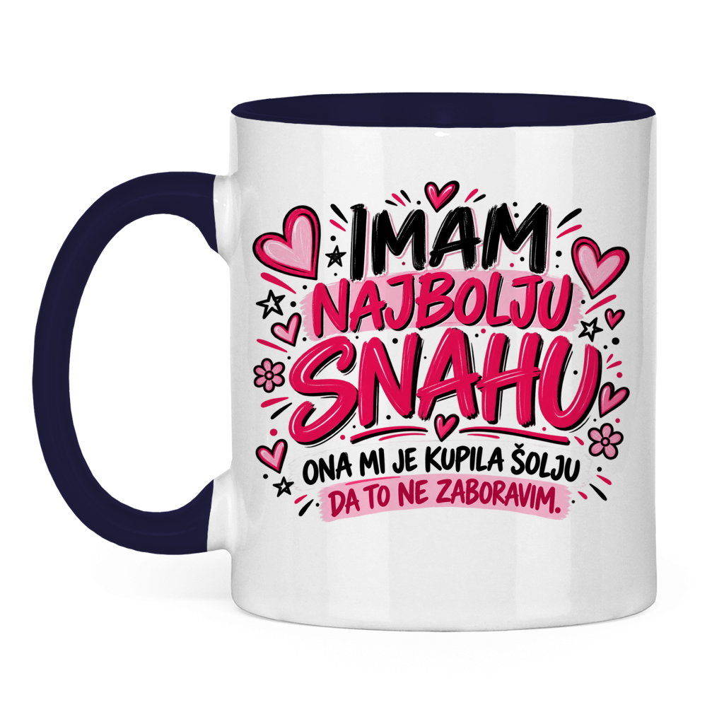 Tasse zweifarbig Imam najbolju snahu