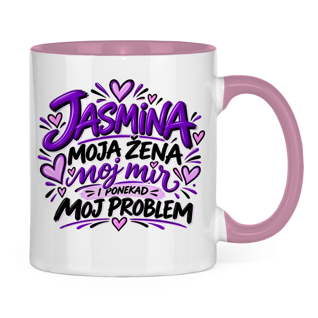Tasse zweifarbig Najbolja zena Jasmina