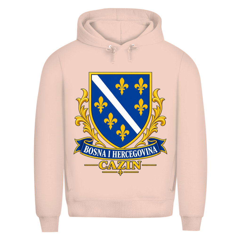 Herren Premium Bio Hoodie Bosna i Hercegovina Grb Cazin