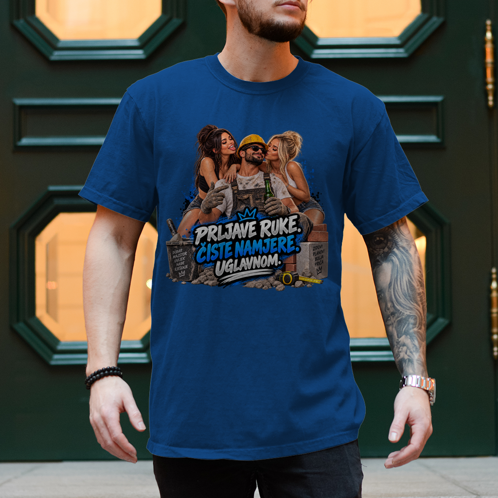 Herren T-Shirt Bauarbeiter – Prljave ruke, čiste namjere. Uglavnom.