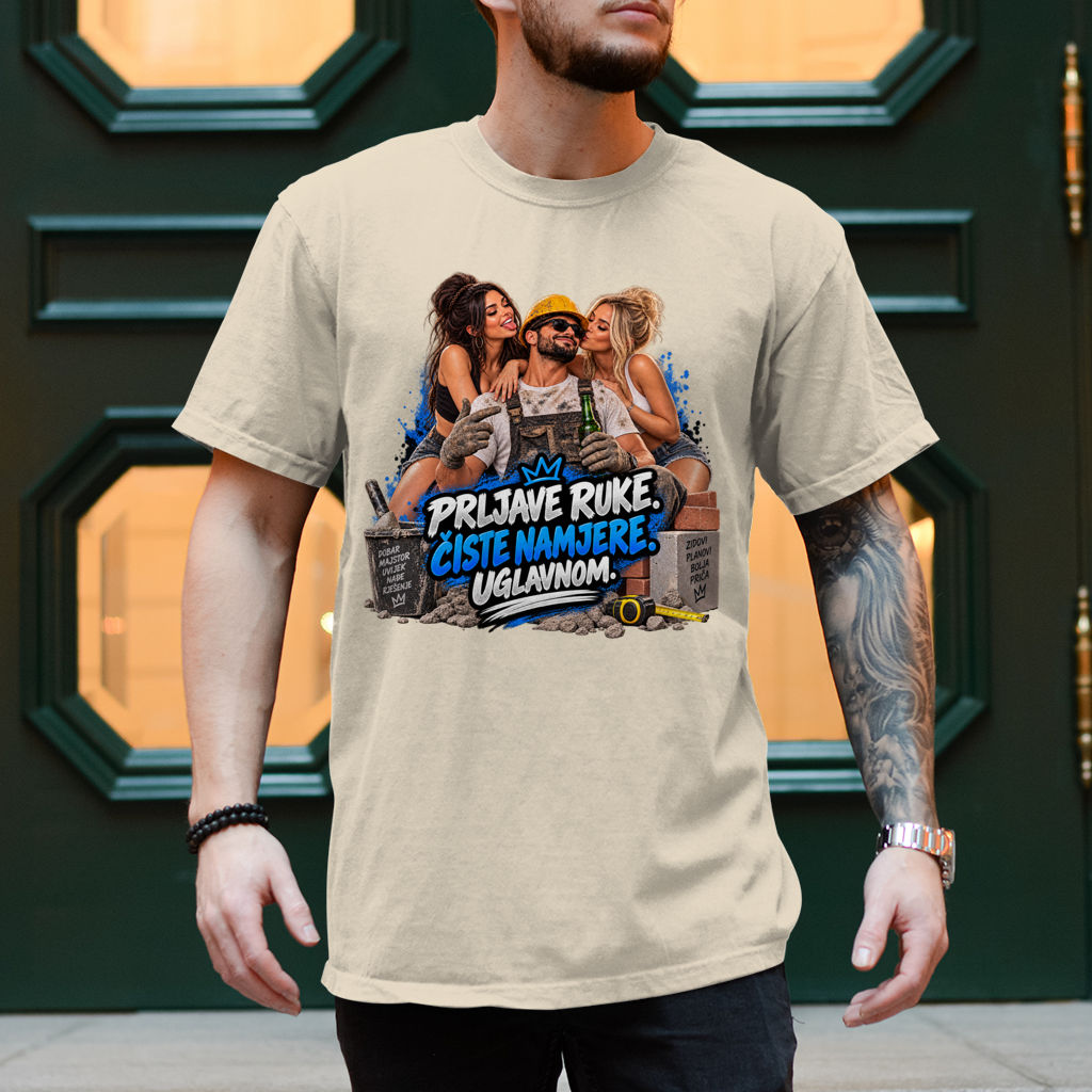 Herren T-Shirt Bauarbeiter – Prljave ruke, čiste namjere. Uglavnom.