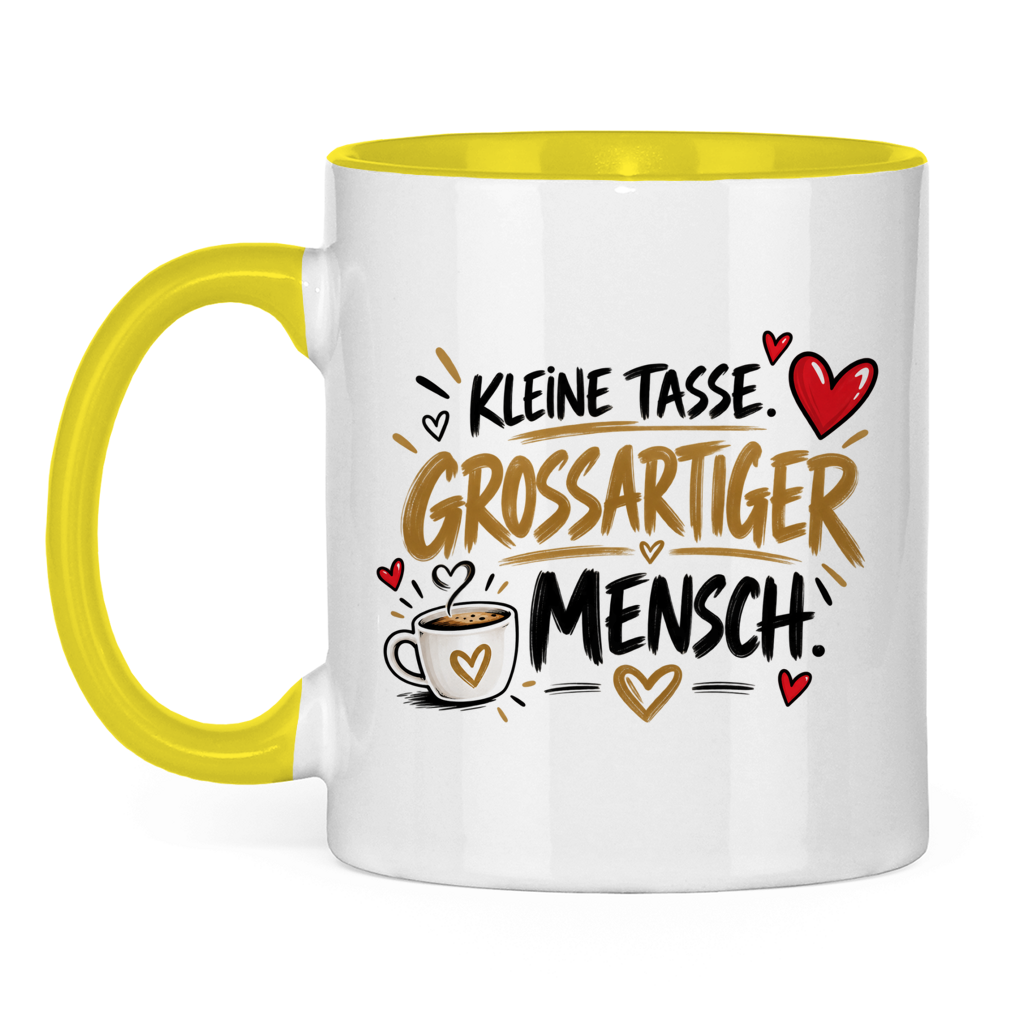Tasse „Kleine Tasse, großartiger Mensch“ – Geschenk für Lieblingsmenschen