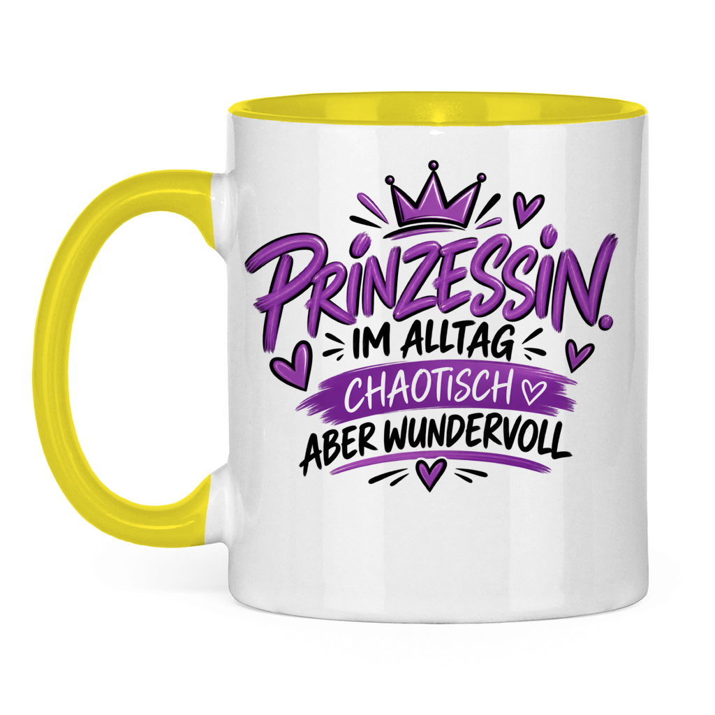 Tasse „Prinzessin im Alltag – chaotisch aber wundervoll“ – Lustige Geschenkidee
