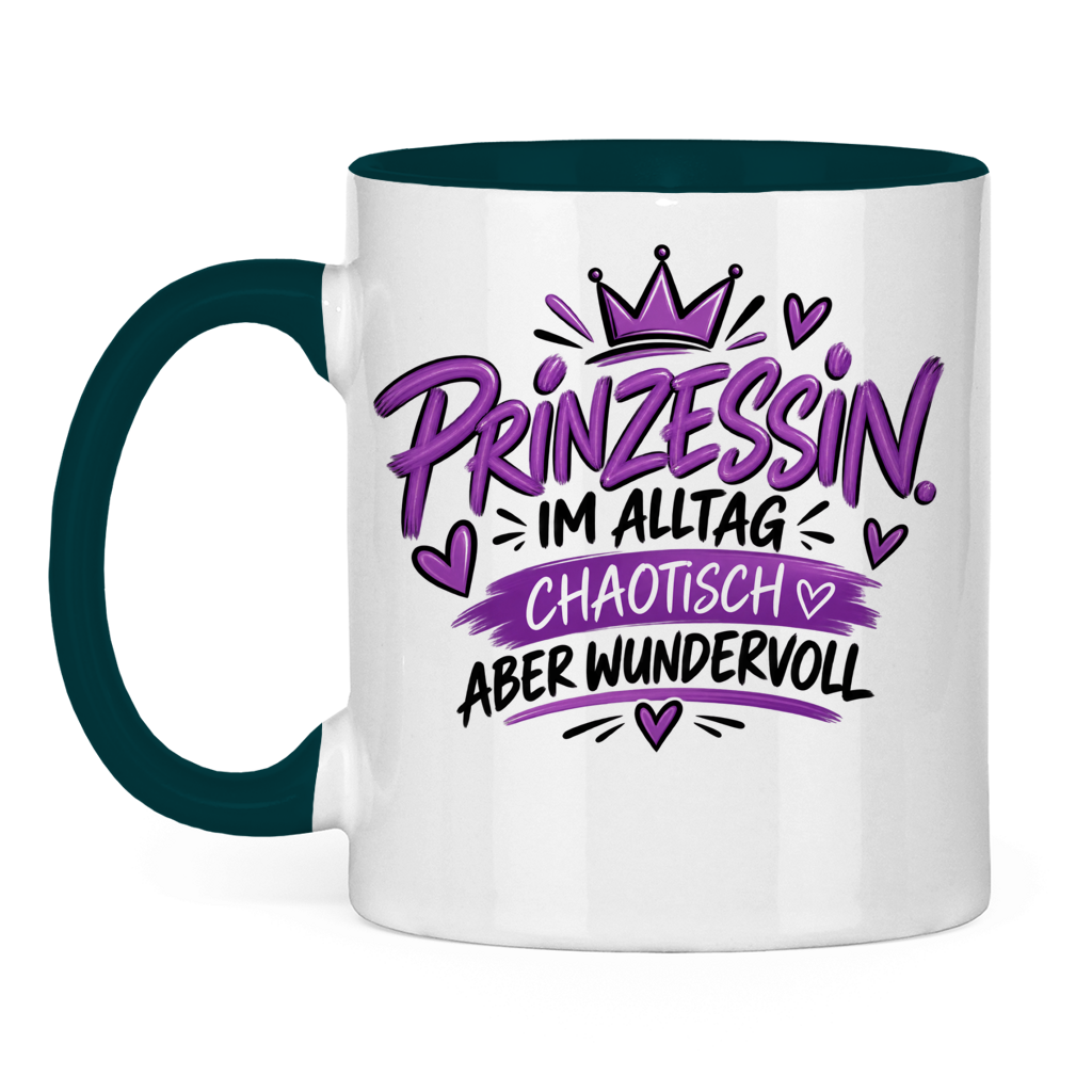 Tasse „Prinzessin im Alltag – chaotisch aber wundervoll“ – Lustige Geschenkidee