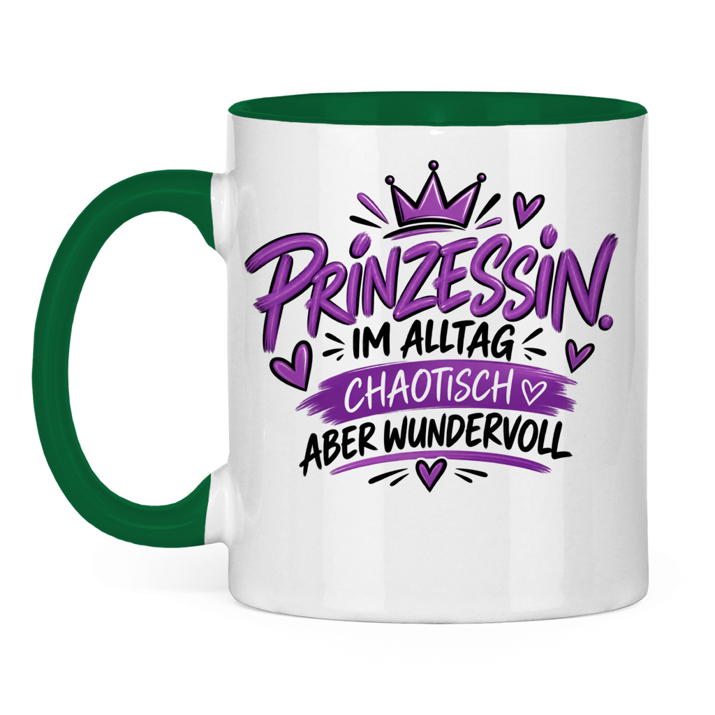 Tasse „Prinzessin im Alltag – chaotisch aber wundervoll“ – Lustige Geschenkidee