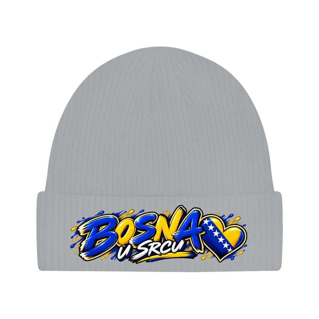 Bosnien Mütze / Beanie aus Bio-Baumwolle | Bosna u srcu
