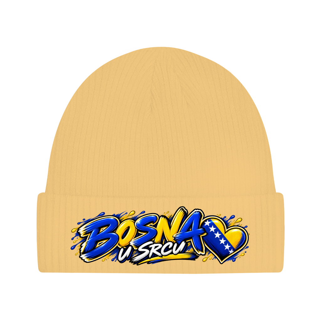 Bosnien Mütze / Beanie aus Bio-Baumwolle | Bosna u srcu