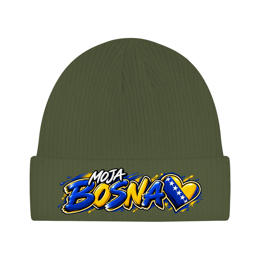 Bosnien Mütze / Beanie aus Bio-Baumwolle | Moja Bosna