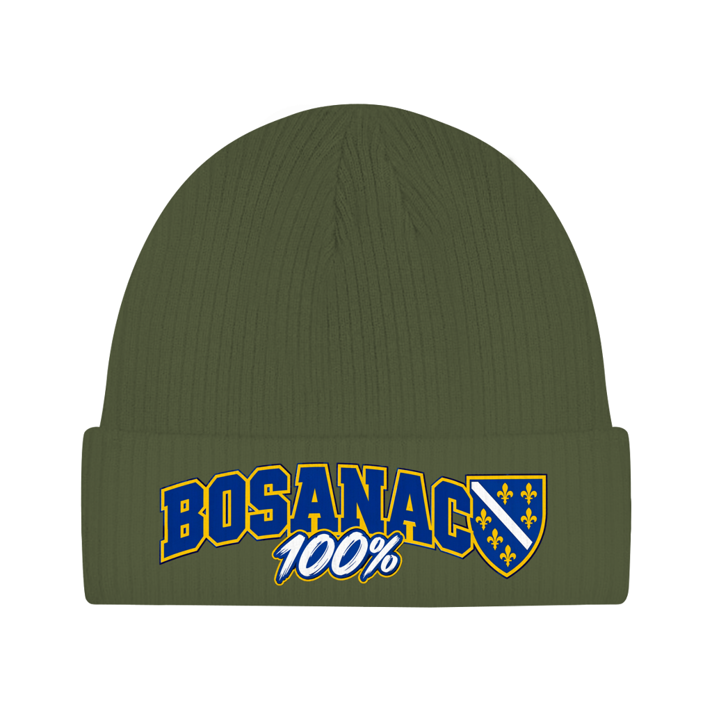 Bosnien Mütze / Beanie aus Bio-Baumwolle | Bosanac 100% Grb