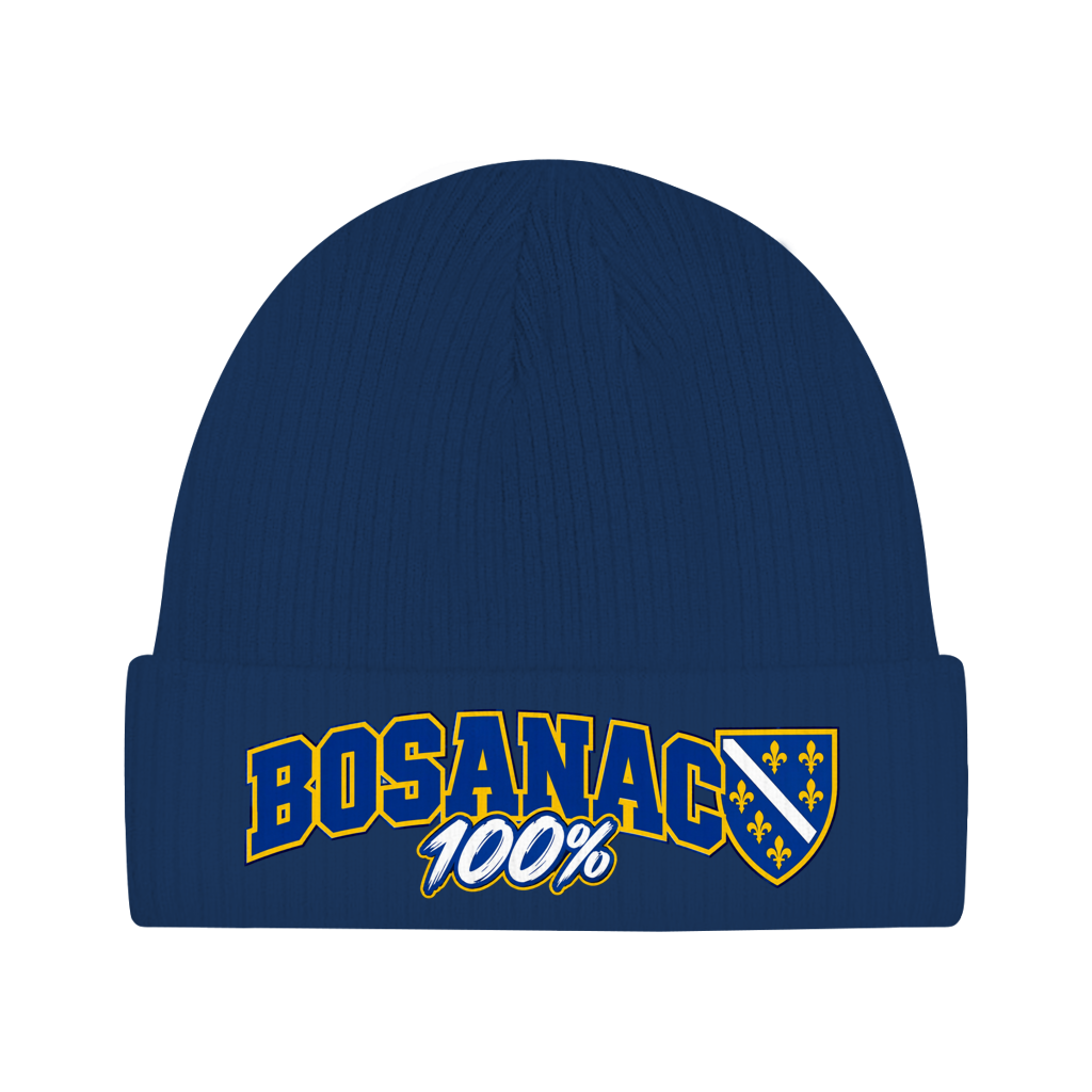 Bosnien Mütze / Beanie aus Bio-Baumwolle | Bosanac 100% Grb