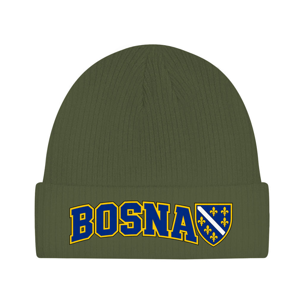 Bosnien Mütze / Beanie aus Bio-Baumwolle | Bosna Grb