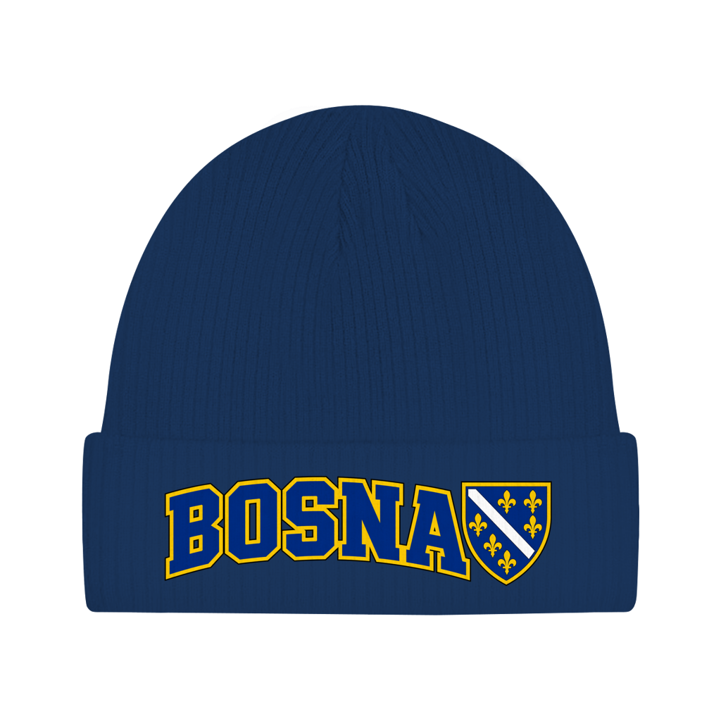 Bosnien Mütze / Beanie aus Bio-Baumwolle | Bosna Grb