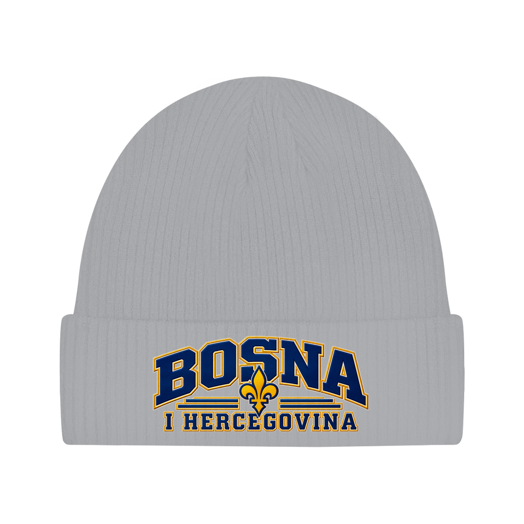 Bosnien Mütze / Beanie aus Bio-Baumwolle | Bosna i Hercegovina
