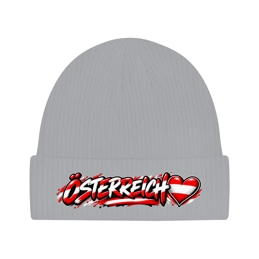 Österreich Beanie aus Bio-Baumwolle – Österreich
