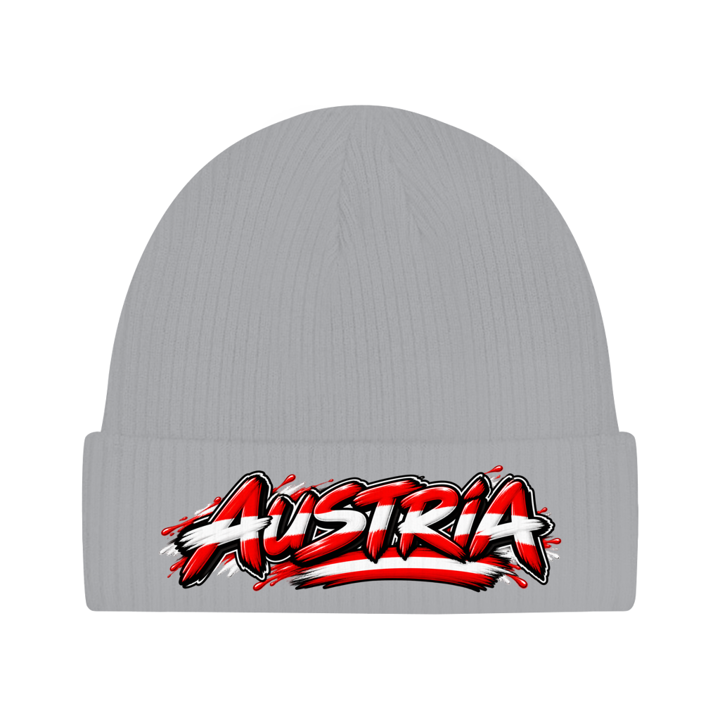 Österreich Beanie aus Bio-Baumwolle – Austria