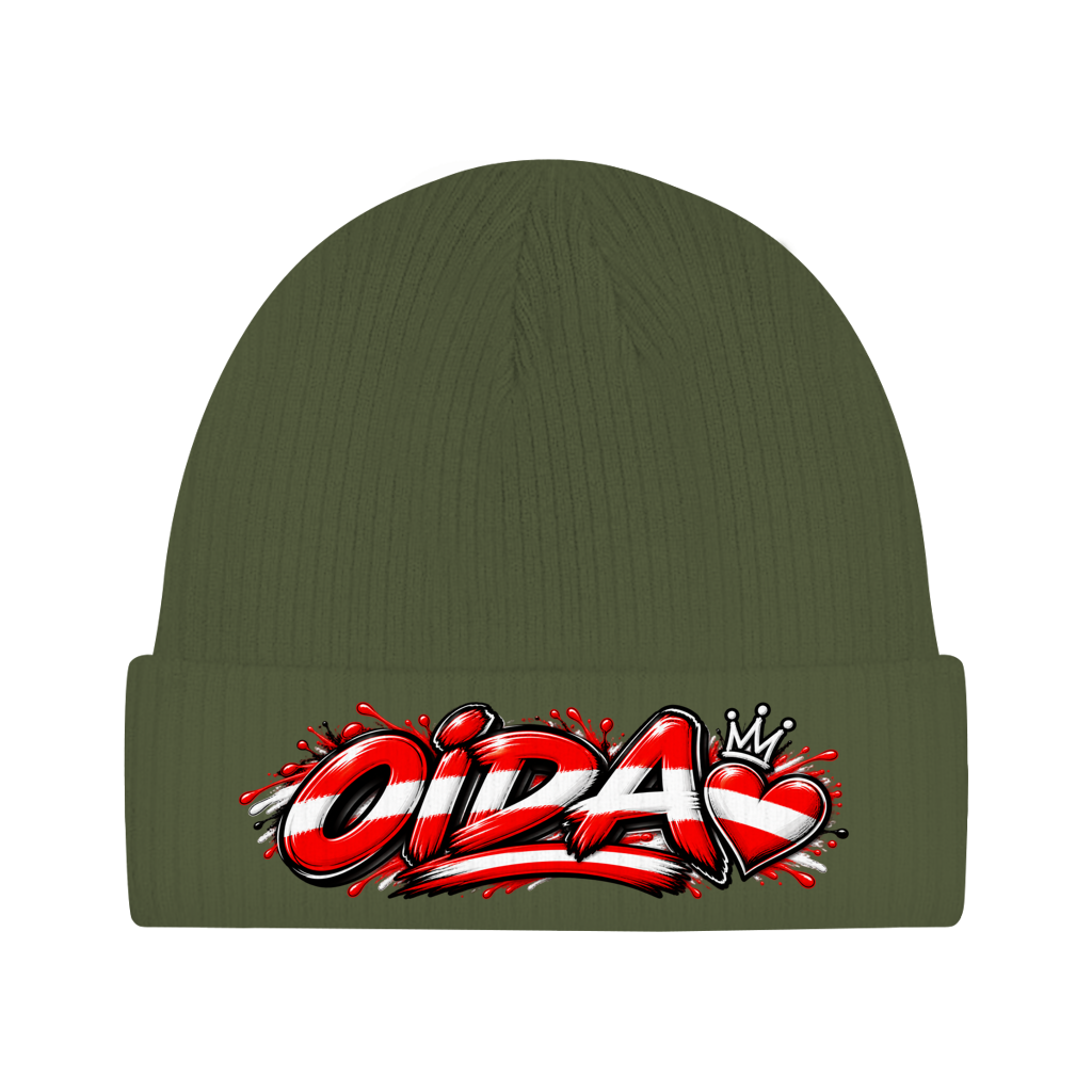 Österreich Beanie aus Bio-Baumwolle – OIDA
