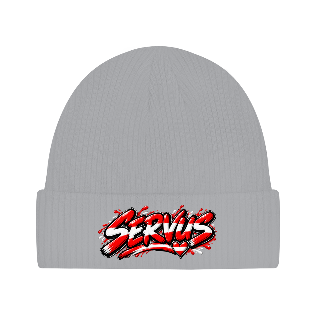 Österreich Beanie aus Bio-Baumwolle – Servus