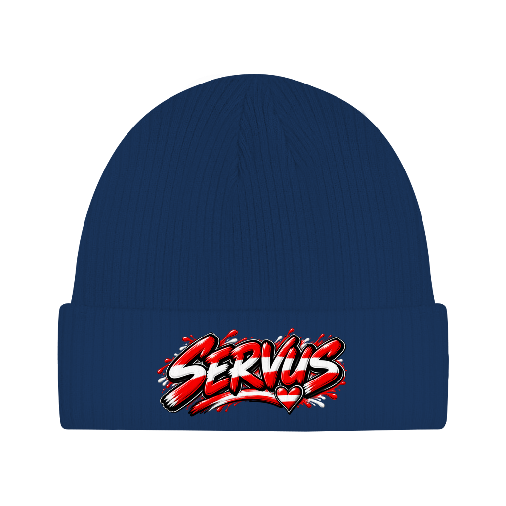 Österreich Beanie aus Bio-Baumwolle – Servus