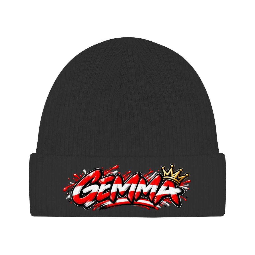 Österreich Beanie aus Bio-Baumwolle – GEMMA