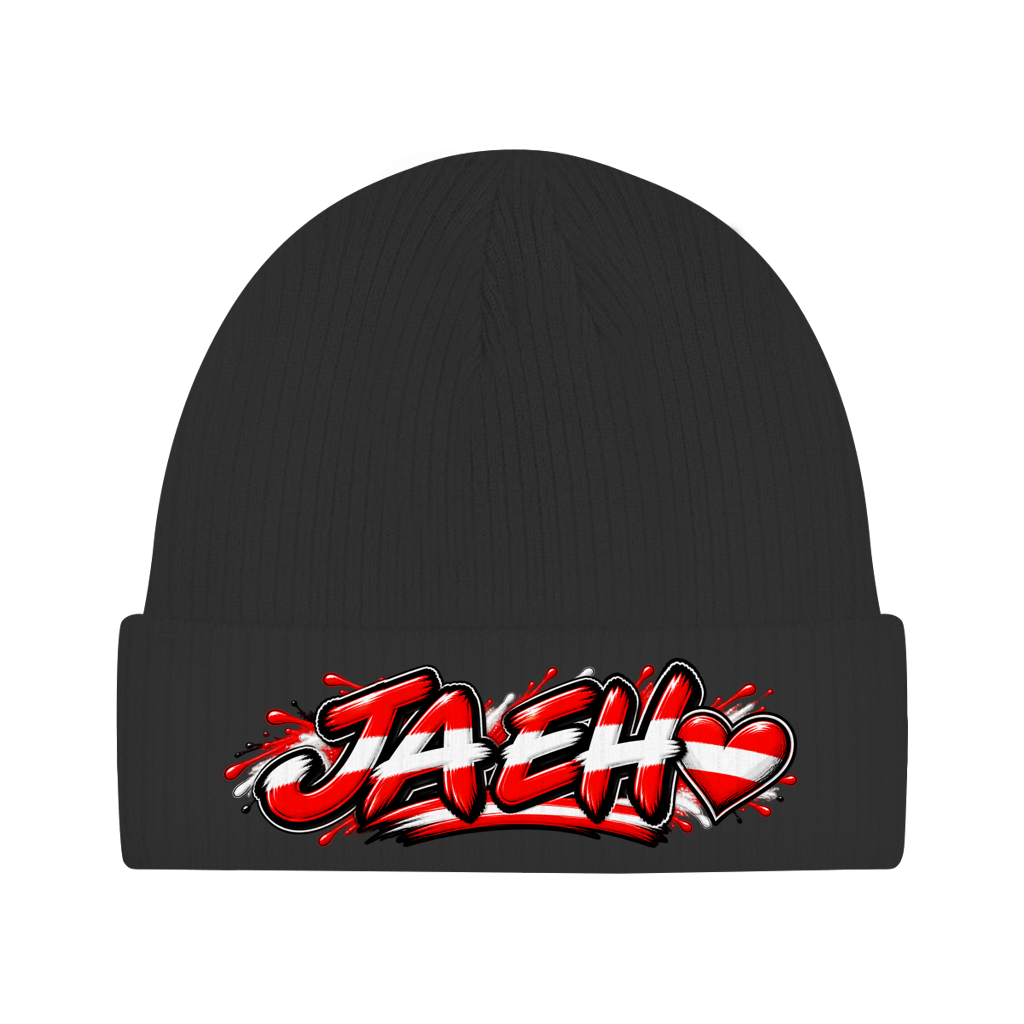Österreich Beanie aus Bio-Baumwolle – JA EH