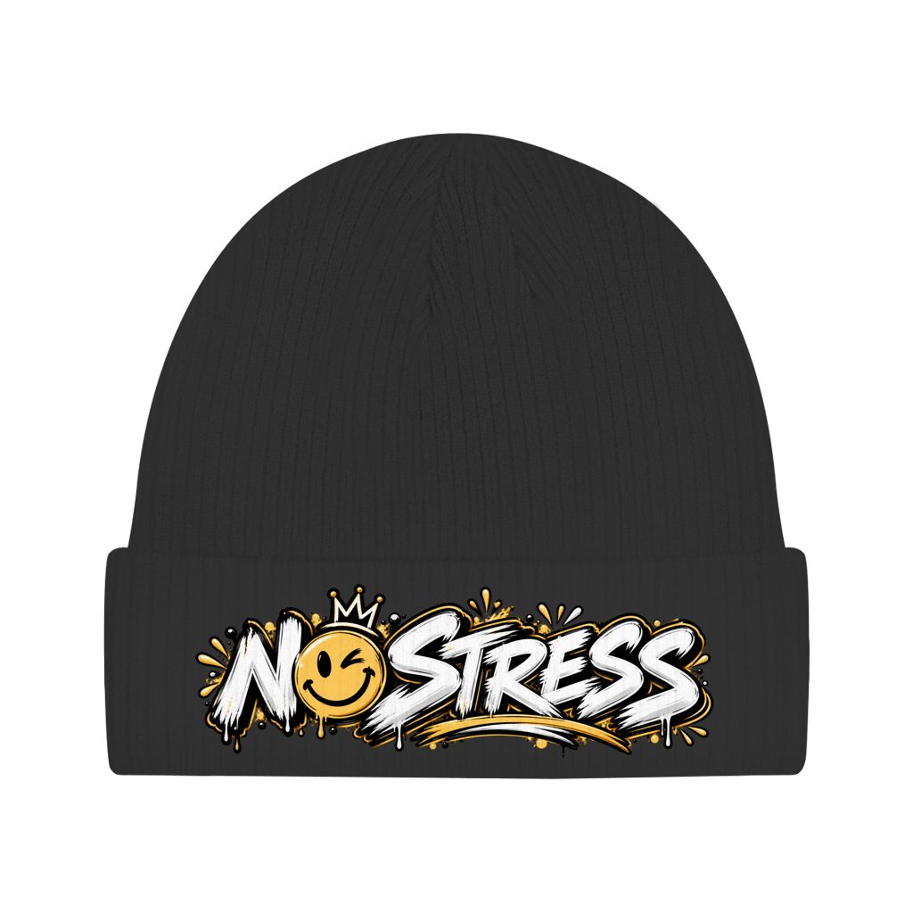 Beanie aus Bio-Baumwolle - No stress