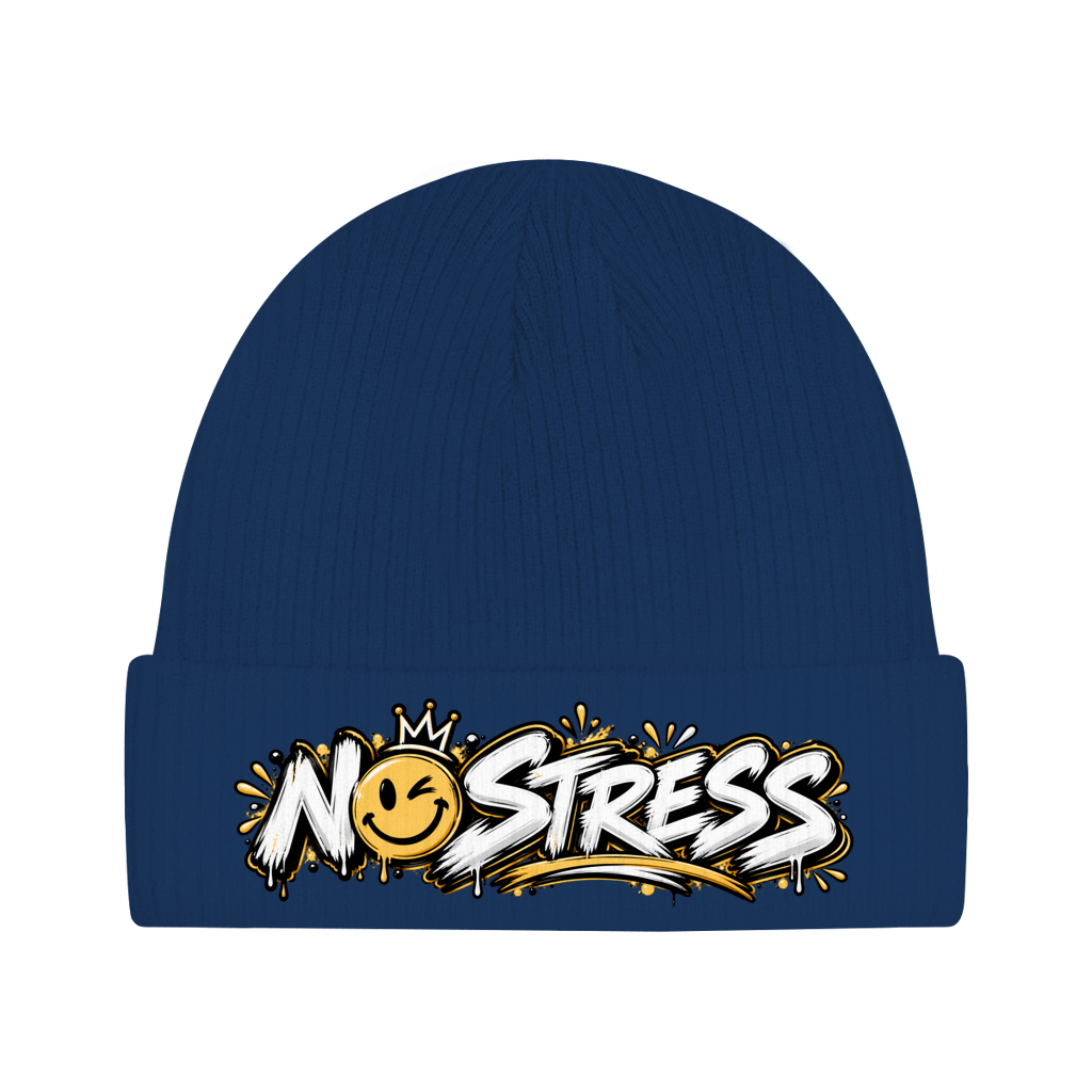 Beanie aus Bio-Baumwolle - No stress
