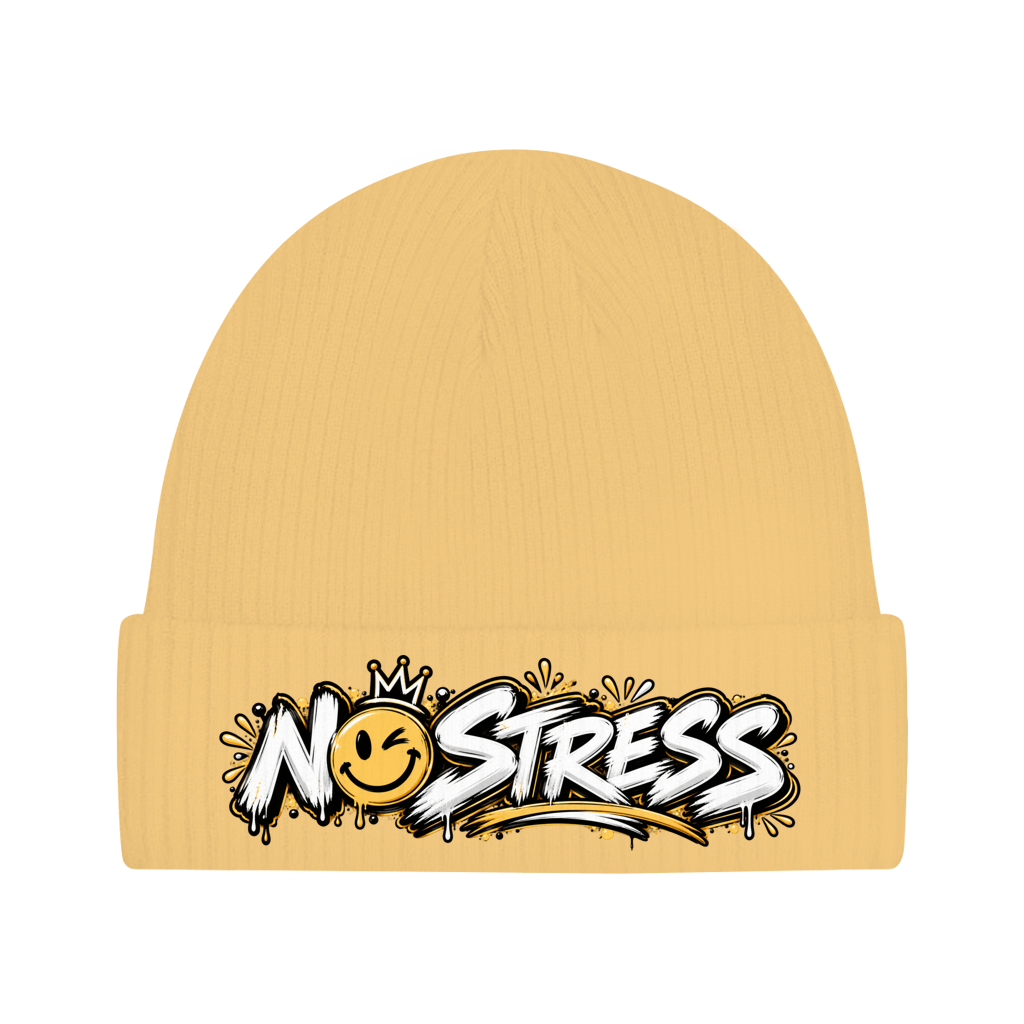 Beanie aus Bio-Baumwolle - No stress