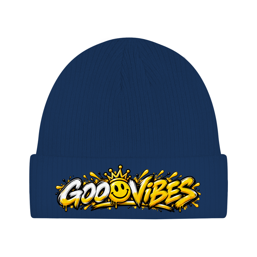 Beanie aus Bio-Baumwolle - Good Vibes