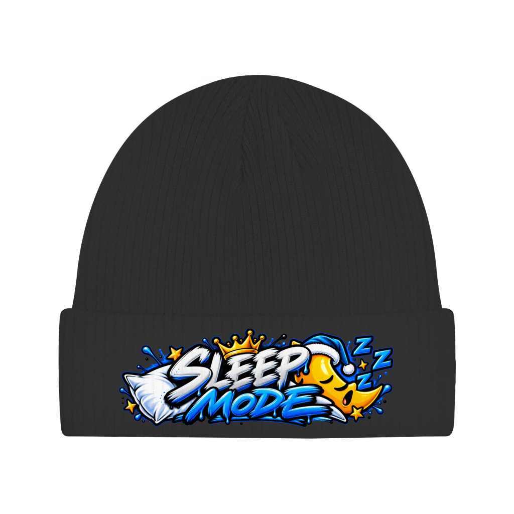 Beanie aus Bio-Baumwolle - Sleep mode