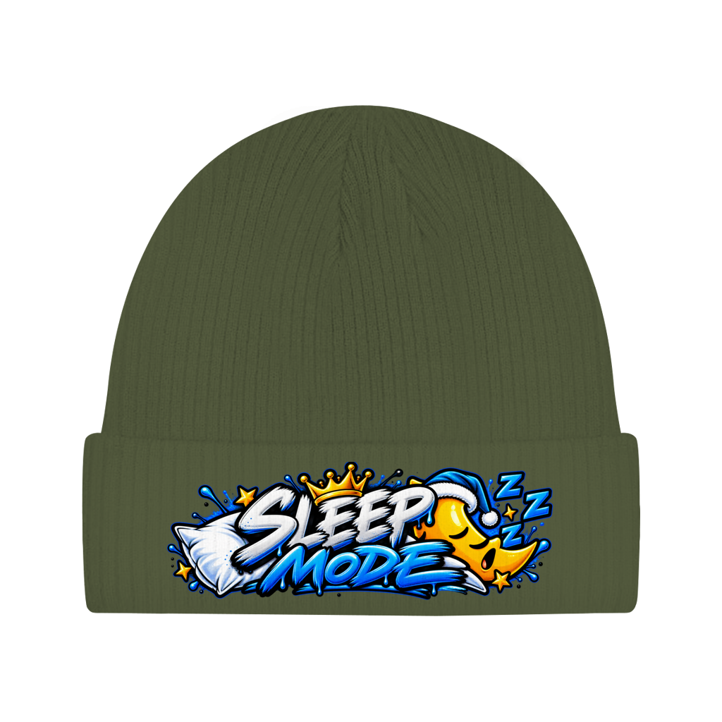 Beanie aus Bio-Baumwolle - Sleep mode